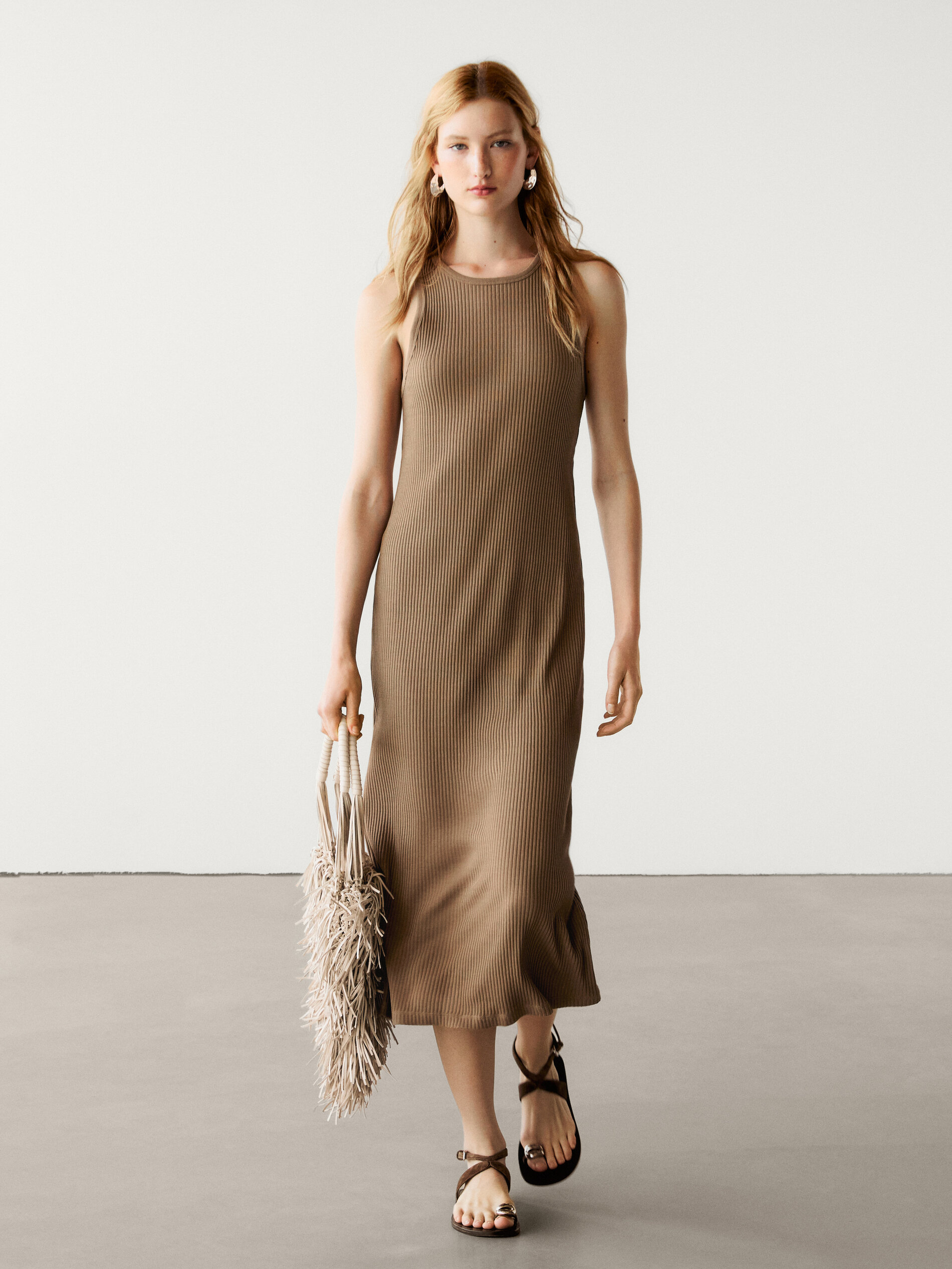 Massimo dutti kleid braun Clearance